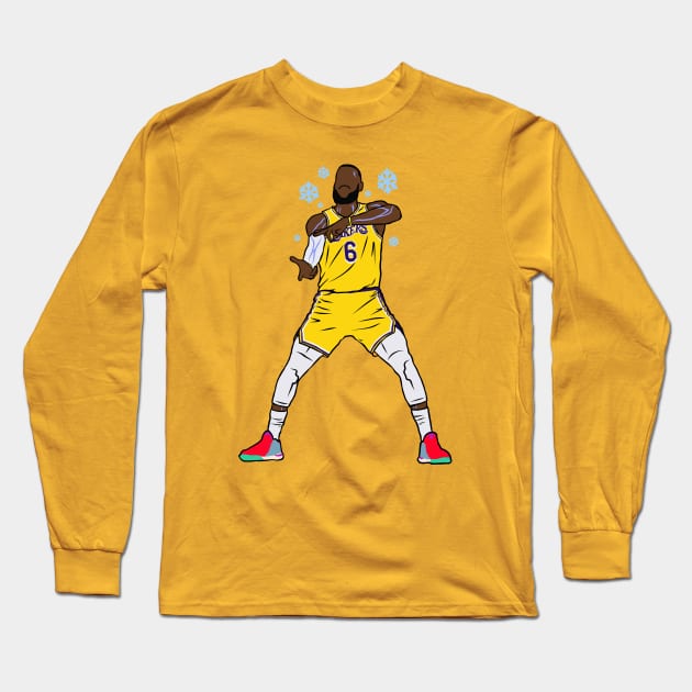 LeBron James Ice In My Veins Long Sleeve T-Shirt by rattraptees